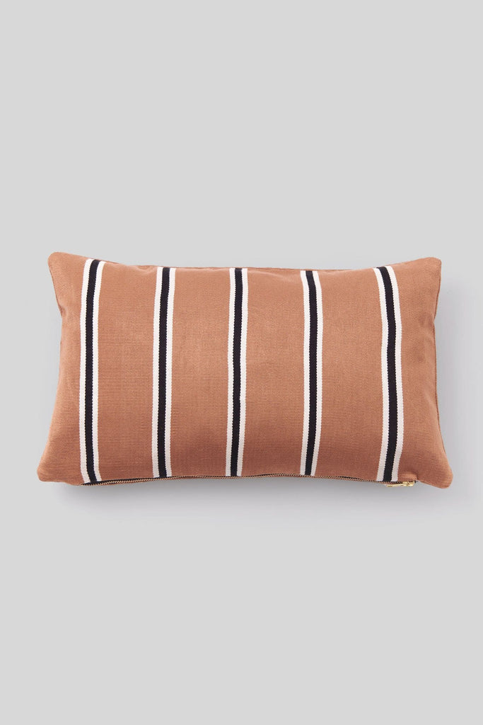 LISO STRIPES CACAO PILLOW