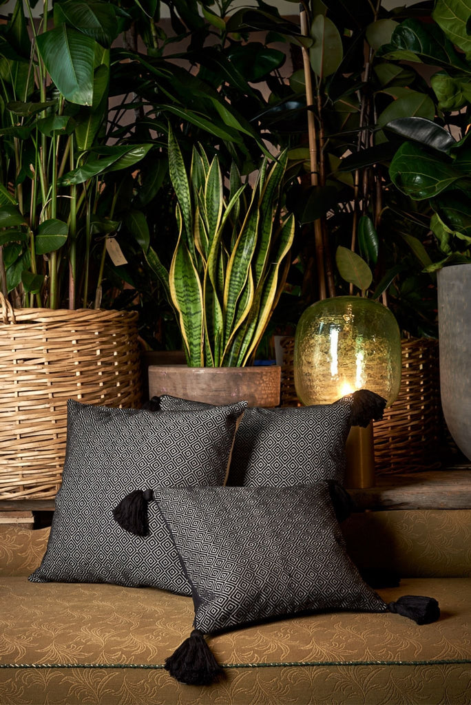No.8: Falseria Black Pompón Pillow Case