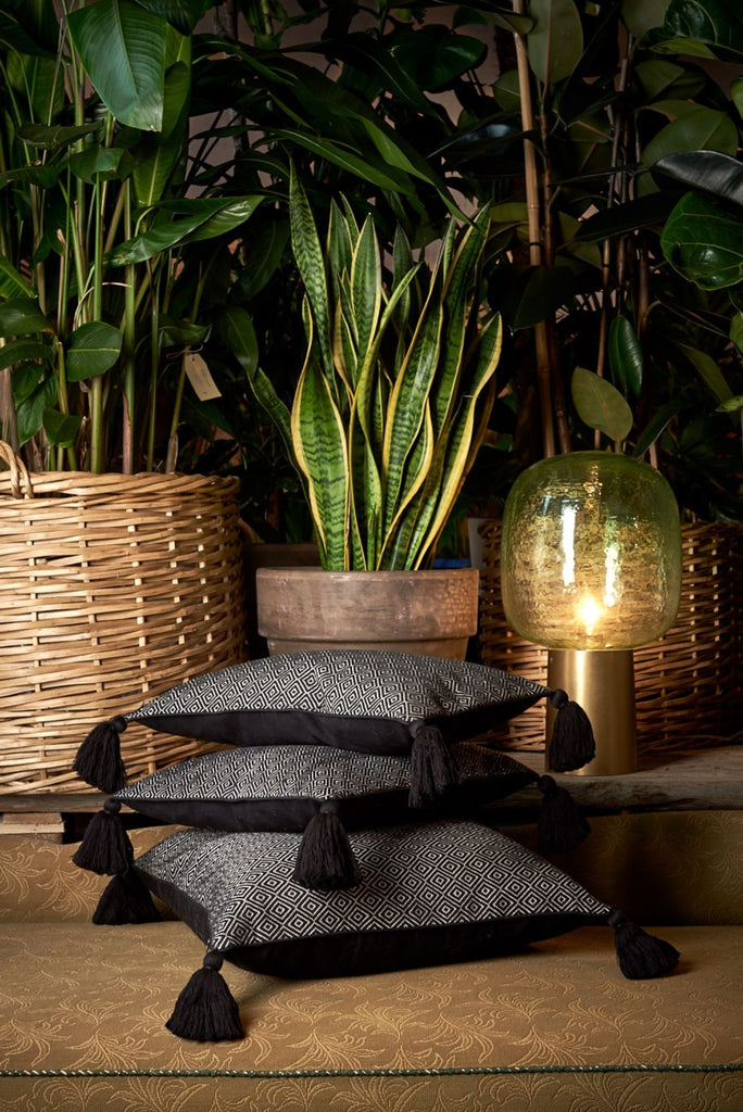 No.8: Falseria Black Pompón Pillow Case