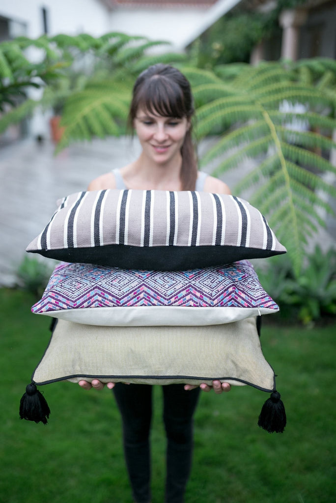 No.9: Liso Stripes Cacao Pillow Case