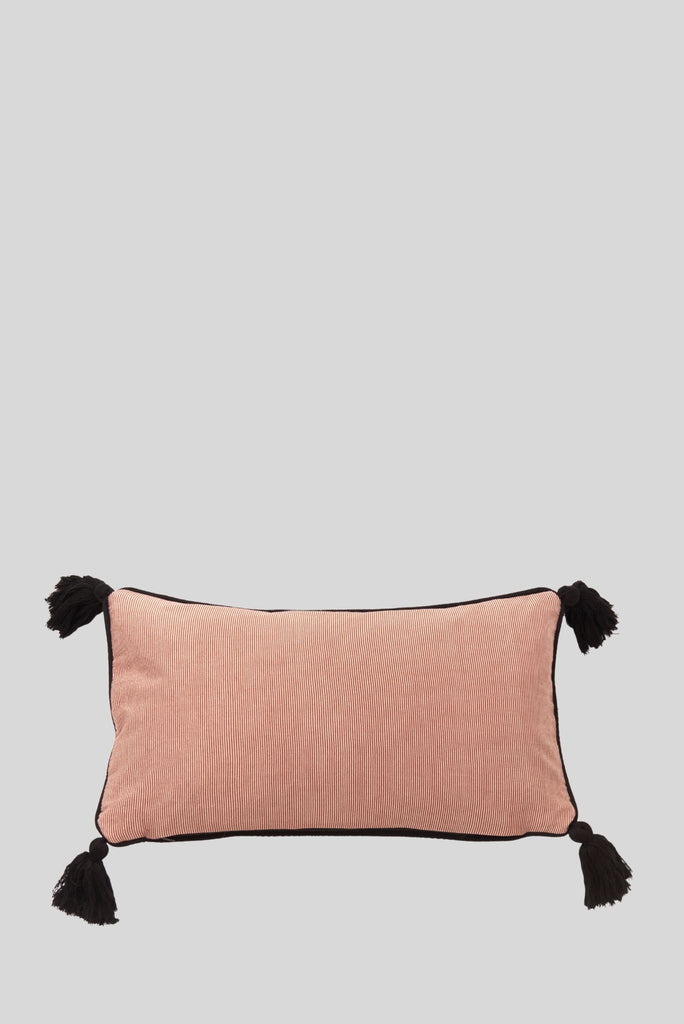 No.12: Liso Pompón Red Pillow Case