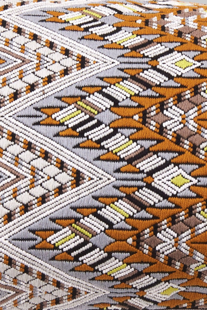 BROCADO SERPIENTE BROWN PILLOW