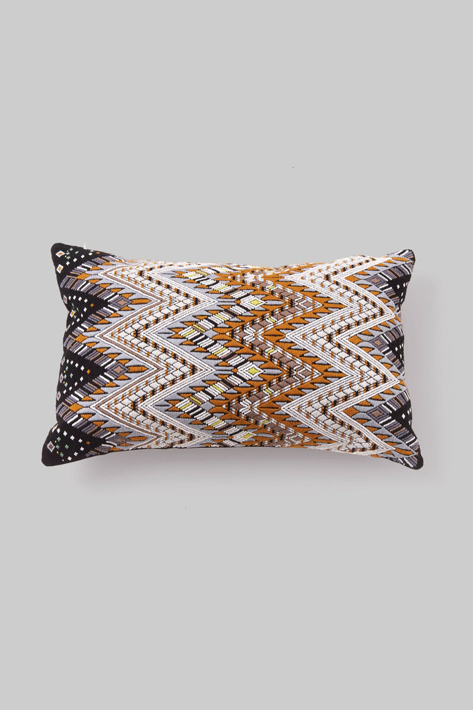 BROCADO SERPIENTE BROWN PILLOW