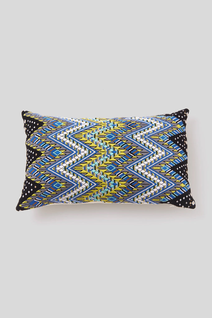 BROCADO SERPIENTE BLUE PILLOW