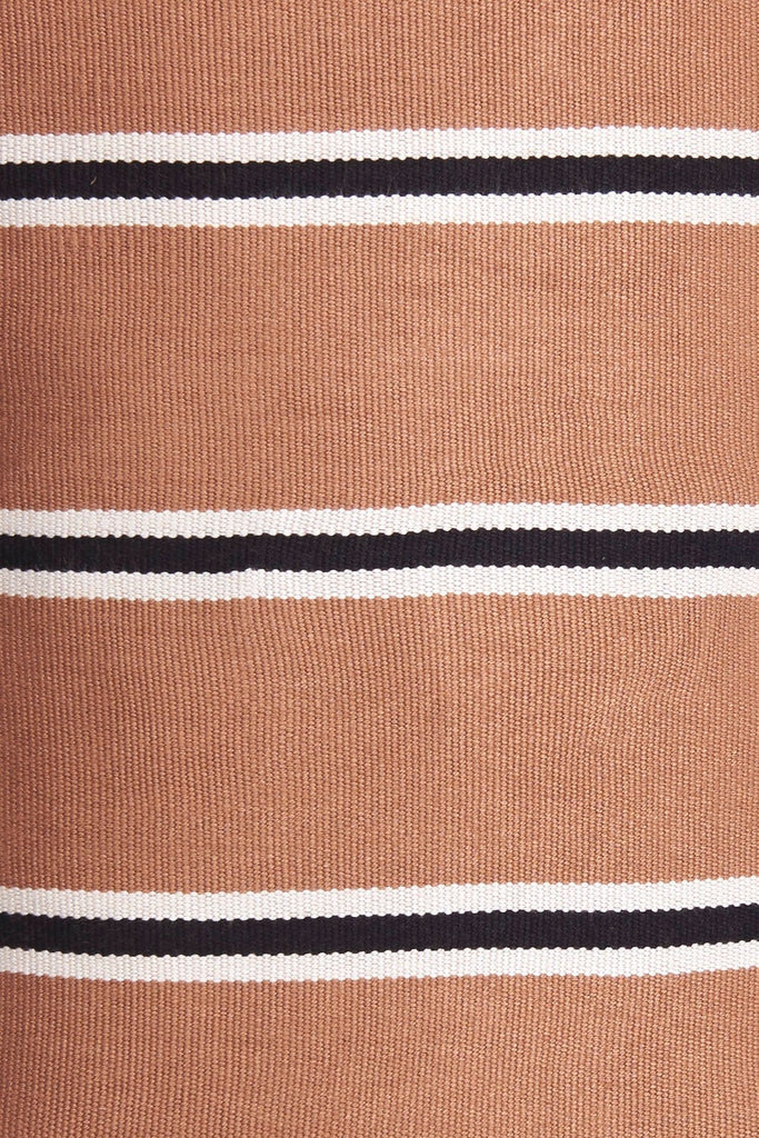 LISO STRIPES CACAO PILLOW